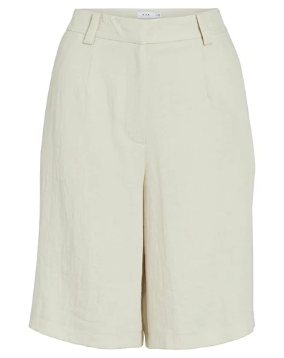 Vila - VIFlea Wide Tailored Shorts - Birch